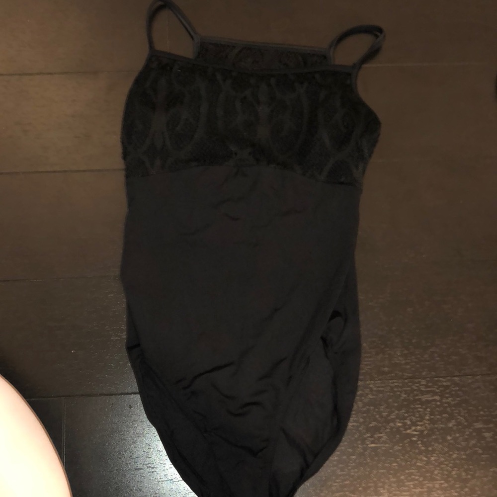 Great condition black Mirella camisole leotard